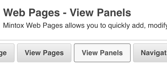 View panels in Mintox